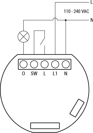 Shelly 1PM AC wiring